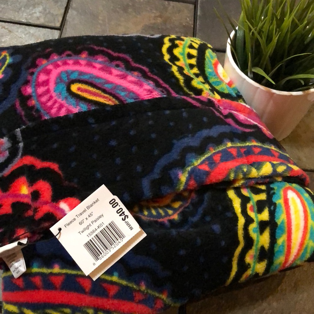 Vera Bradley fleece travelblanket twilight paisley